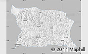 Gray Map of Namling, single color outside