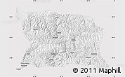 Physical Map of Namling, cropped outside