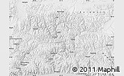 Physical Map of Namling, desaturated