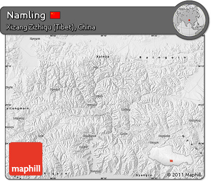 Physical Map of Namling