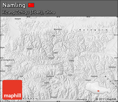 Physical Map of Namling