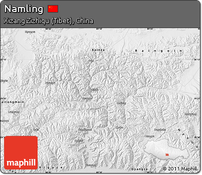 Physical Map of Namling