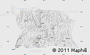 Physical Map of Namling, single color outside
