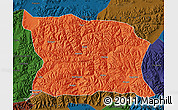 Political Map of Namling, darken