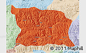 Political Map of Namling, lighten