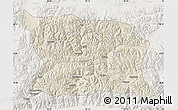 Shaded Relief Map of Namling, lighten