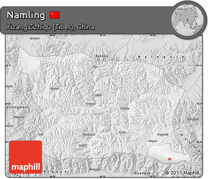 Silver Style Map of Namling