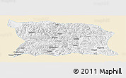 Classic Style Panoramic Map of Namling, single color outside