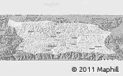 Gray Panoramic Map of Namling