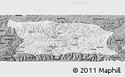 Physical Panoramic Map of Namling, darken, semi-desaturated