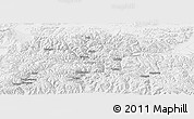 Physical Panoramic Map of Namling, lighten
