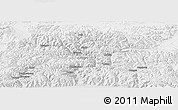 Physical Panoramic Map of Namling, lighten, semi-desaturated