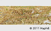 Satellite Panoramic Map of Namling