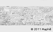 Silver Style Panoramic Map of Namling