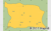Savanna Style Simple Map of Namling, cropped outside