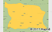 Savanna Style Simple Map of Namling