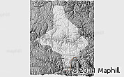 Physical 3D Map of Nang Xian, darken, desaturated