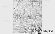 Physical 3D Map of Nang Xian, desaturated