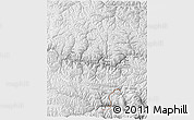 Physical 3D Map of Nang Xian, lighten, desaturated
