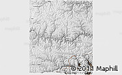 Physical 3D Map of Nang Xian, semi-desaturated