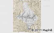 Physical 3D Map of Nang Xian, shaded relief outside