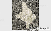 Shaded Relief 3D Map of Nang Xian, darken
