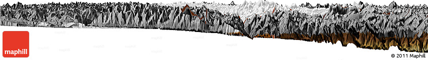 Physical Horizon Map of Nang Xian, darken