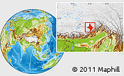 Physical Location Map of Nang Xian