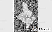 Physical Map of Nang Xian, darken