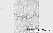 Physical Map of Nang Xian, lighten