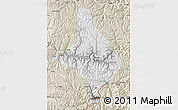 Physical Map of Nang Xian, shaded relief outside