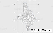 Silver Style Map of Nang Xian, single color outside