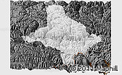 Physical Panoramic Map of Nang Xian, darken