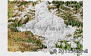 Physical Panoramic Map of Nang Xian, satellite outside