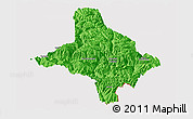 Political Panoramic Map of Nang Xian, cropped outside