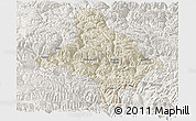Shaded Relief Panoramic Map of Nang Xian, lighten