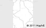 Blank Simple Map of Nang Xian, no labels