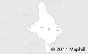 Silver Style Simple Map of Nang Xian, cropped outside