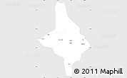 Silver Style Simple Map of Nang Xian, single color outside
