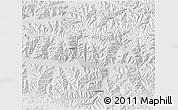 Physical 3D Map of Nedong, lighten, desaturated