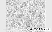 Physical 3D Map of Nedong, lighten, semi-desaturated
