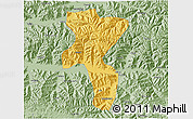 Savanna Style 3D Map of Nedong