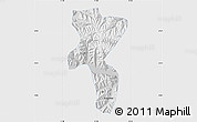 Physical Map of Nedong, single color outside