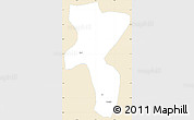 Classic Style Simple Map of Nedong, single color outside