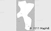 Gray Simple Map of Nedong
