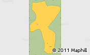 Savanna Style Simple Map of Nedong, cropped outside