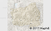 Shaded Relief 3D Map of Ngamring, lighten