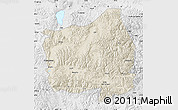 Shaded Relief Map of Ngamring, physical outside