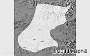 Physical 3D Map of Nyainrong, darken