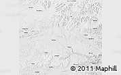 Physical 3D Map of Nyainrong, desaturated